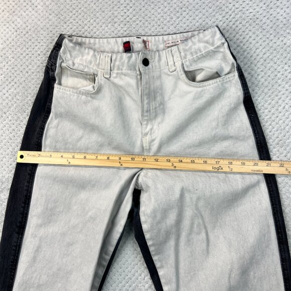 Vintage Guess Womens Jeans 1981 High Waisted Two Tone Black White Y2K Denim READ - Picture 8 of 16